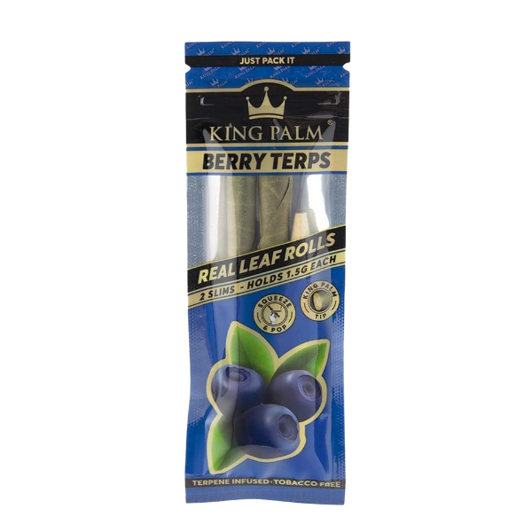King Palm Flavor 2pk Rolls / Slim / Berry Terps